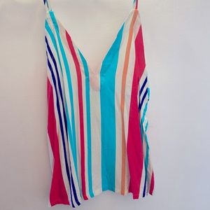 Colorful striped lulus tank